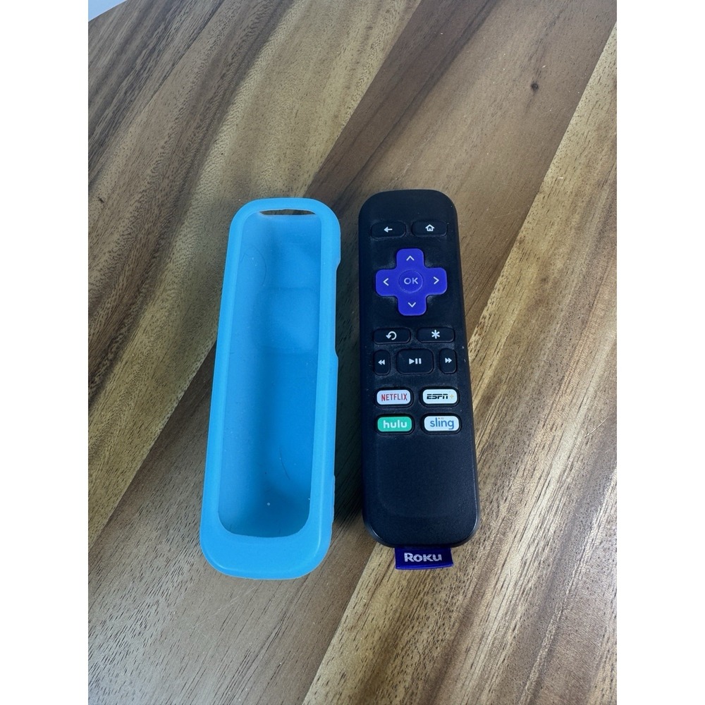 GENUINE ROKU RC-ALIR STREAMING MEDIA REMOTE NETFLIX/HULU/ESPN/SLING w/ Protector